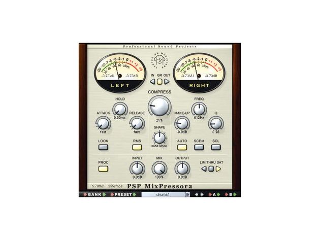 PSP Audioware MixPressor2 MixPressor2 is an advanced compressor.